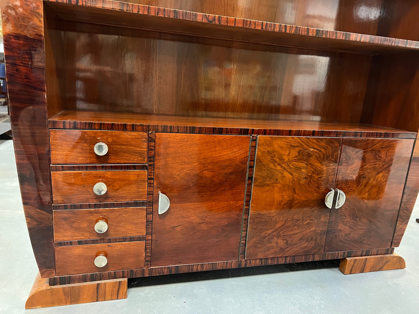 Art Deco Bookcase/credenza from France