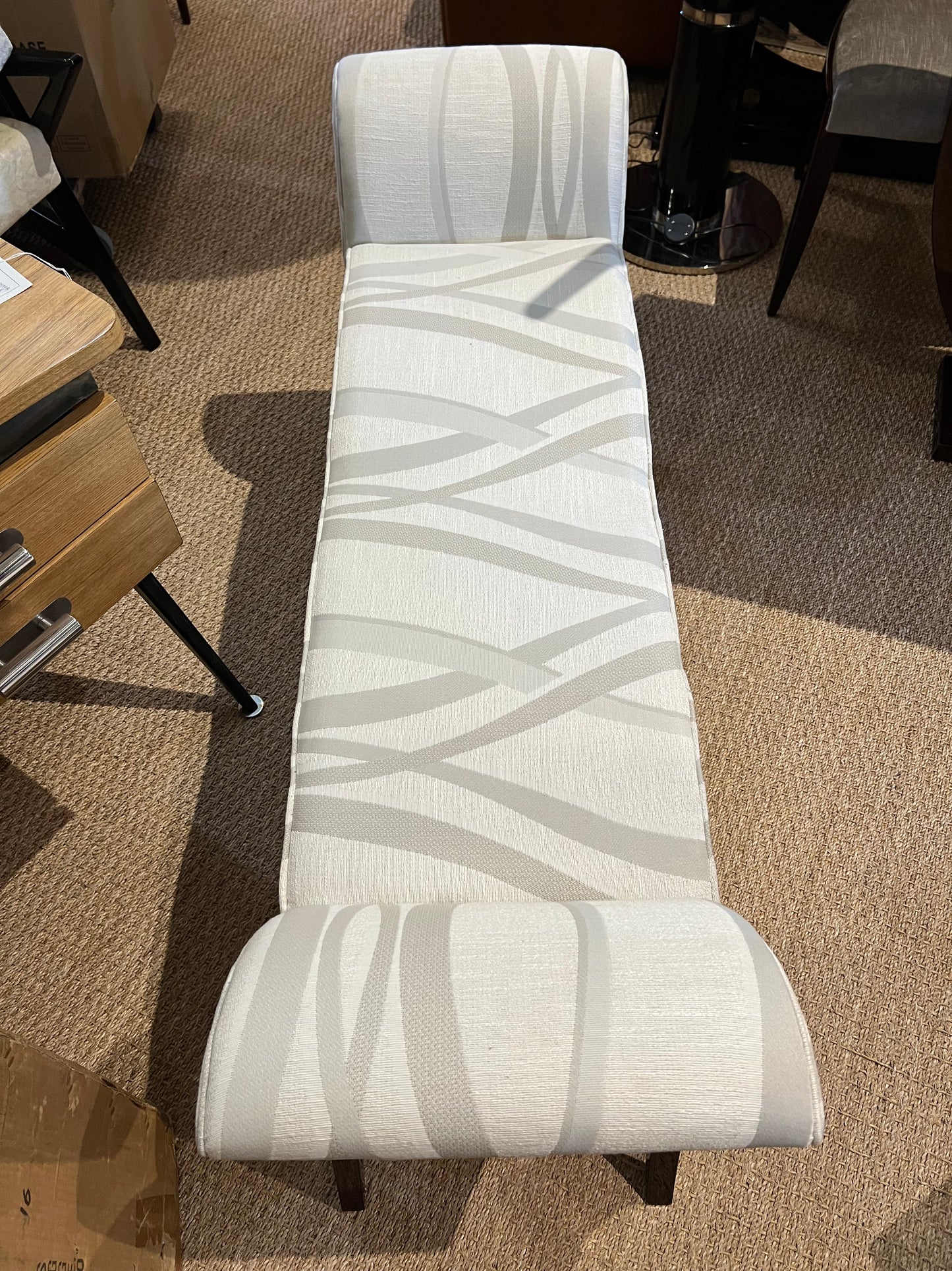 Art Deco Walnut Bench from France