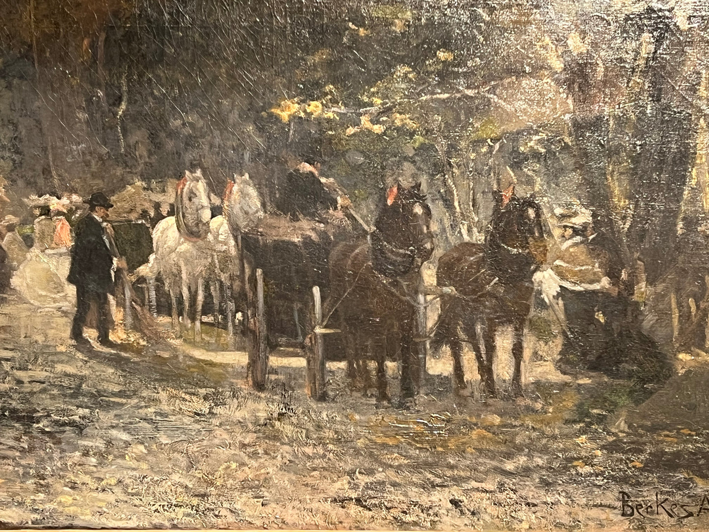 Painting by Antal Berkes