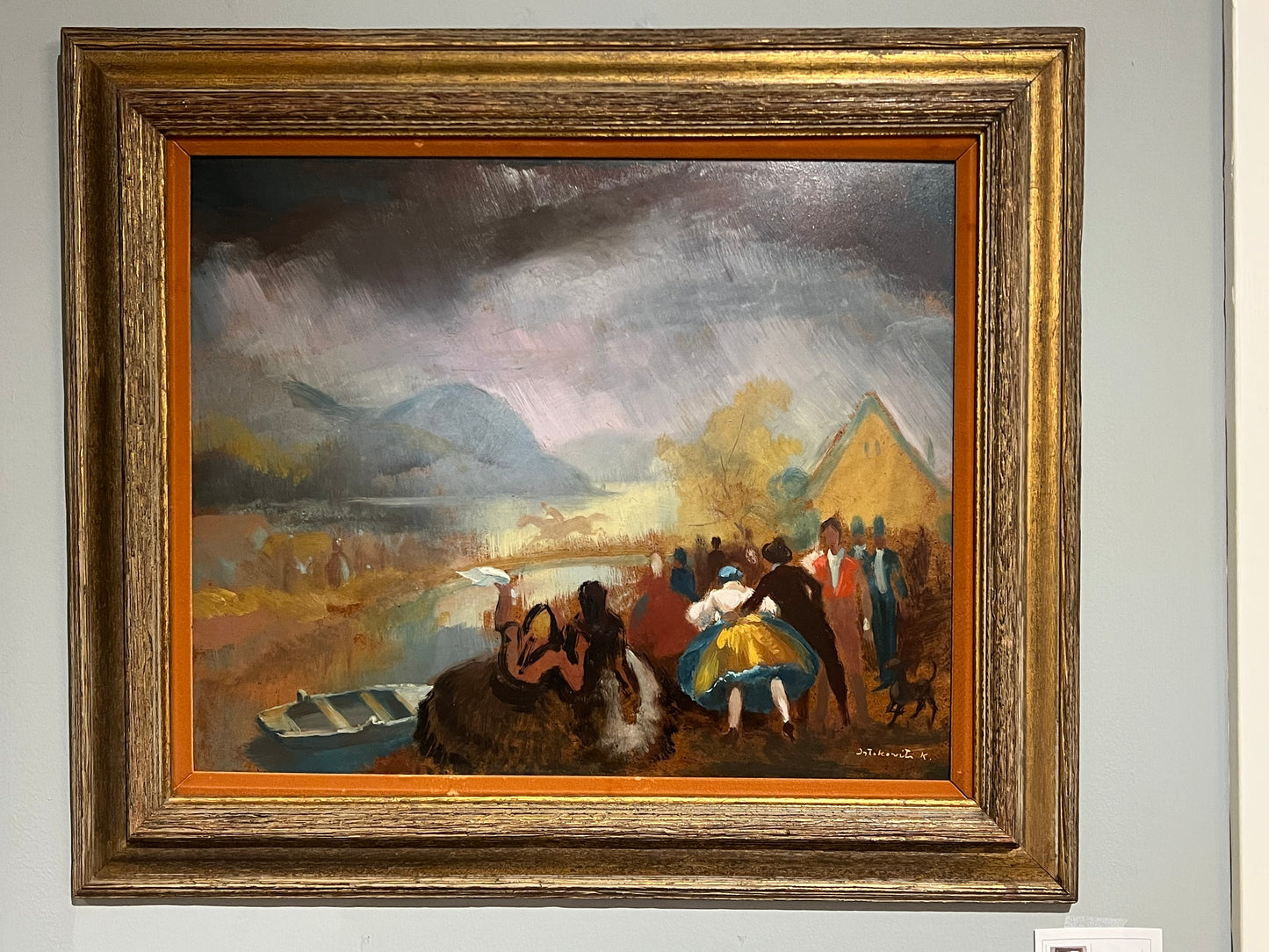 Painting by Kalman Istokovits (1898-1990)