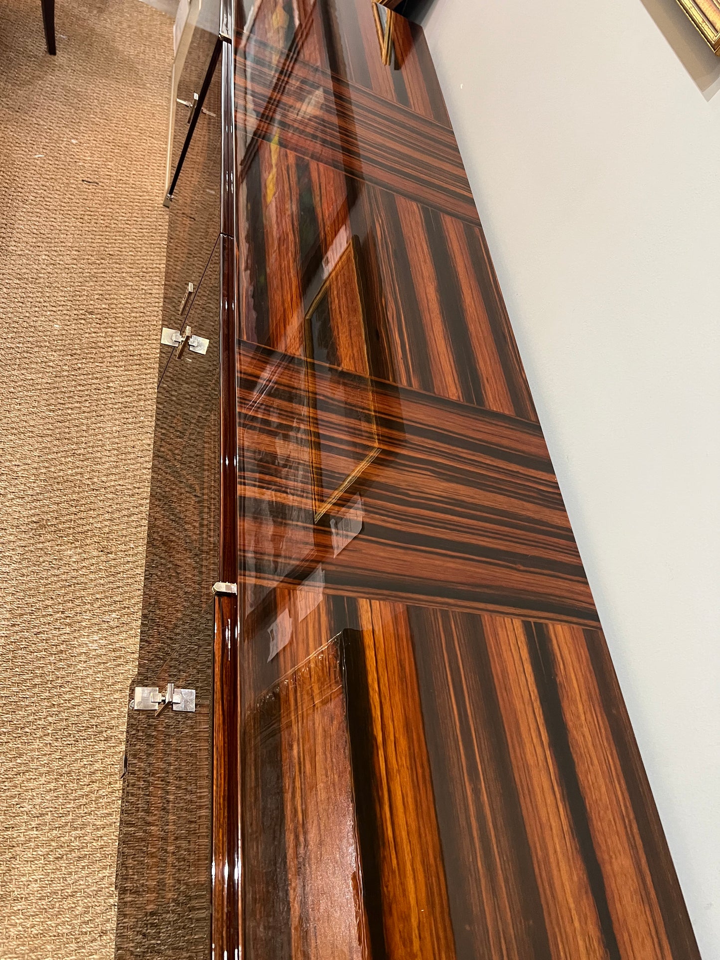 Grand Art Deco French Sideboard in Macassar Wood