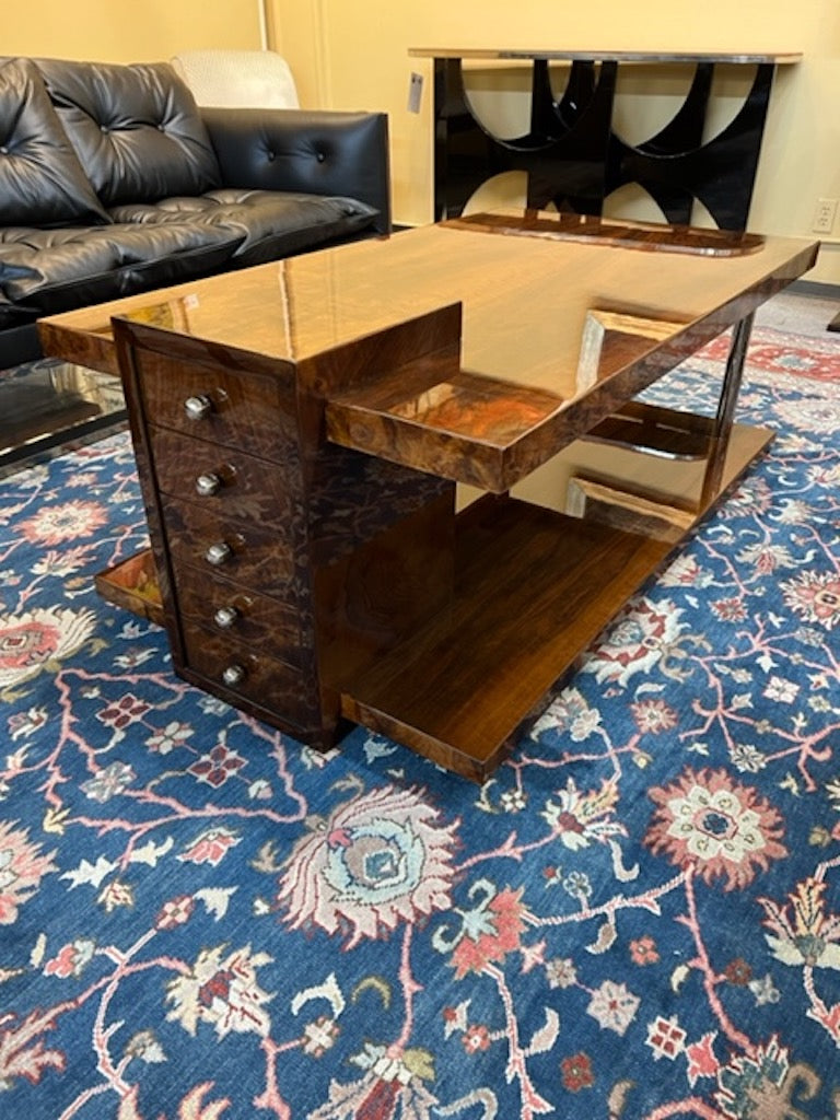 Hungarian Art Deco Coffee Table in Walnut