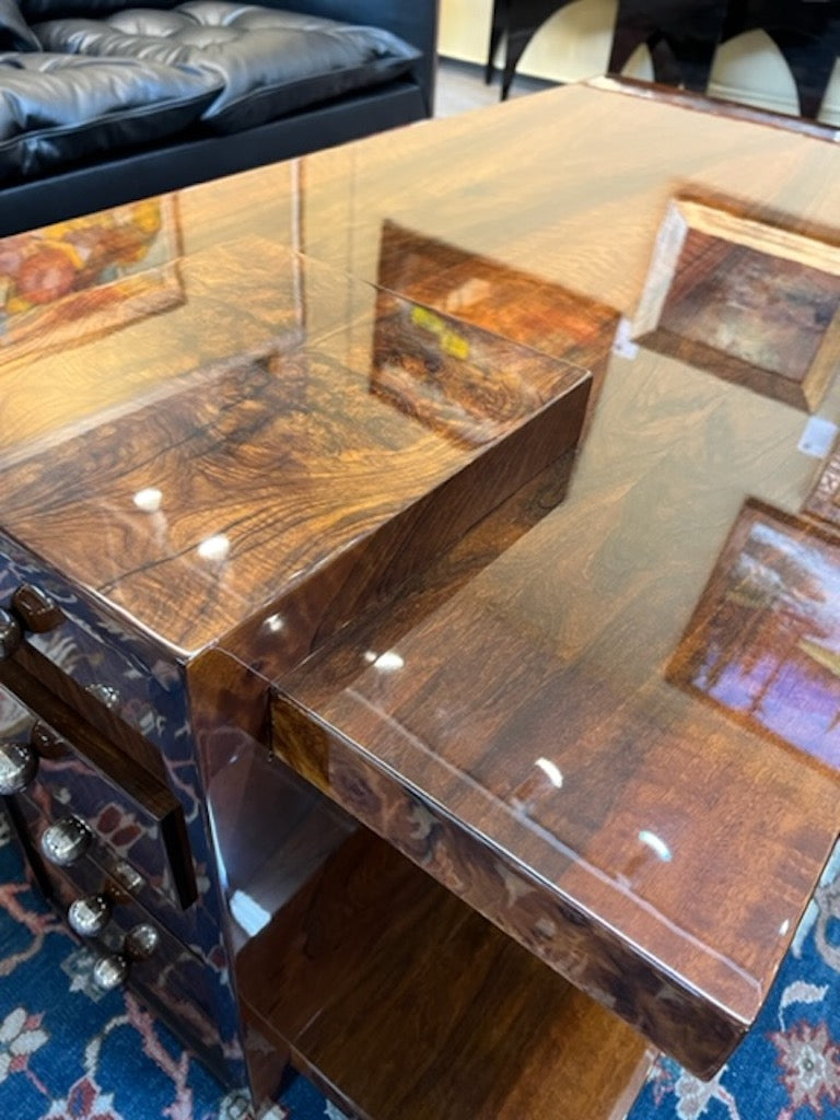 Hungarian Art Deco Coffee Table in Walnut