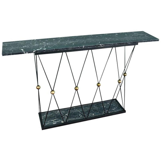 Mid- century French Console with Marble Top