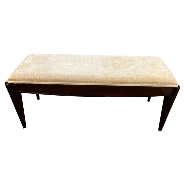 Art Deco French Bench in Walnut