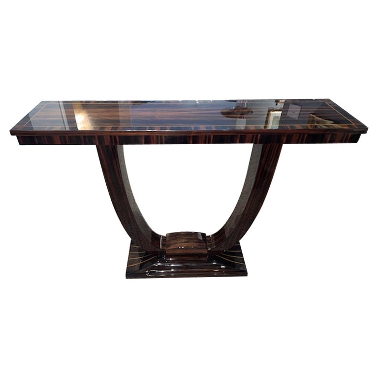 Art Deco French Console in Macassar