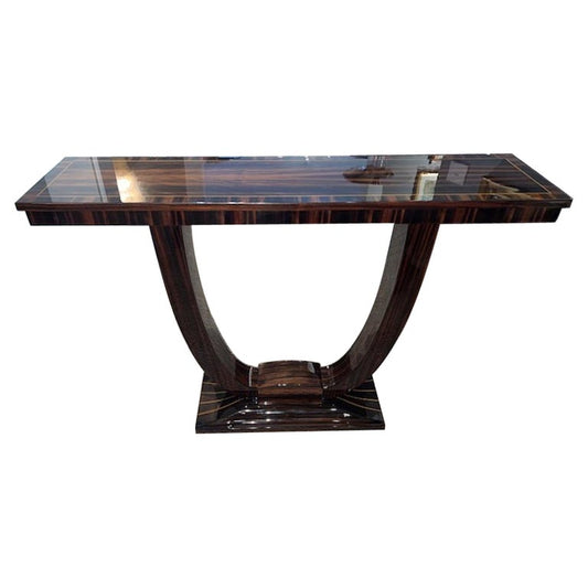 Art Deco French Console in Macassar