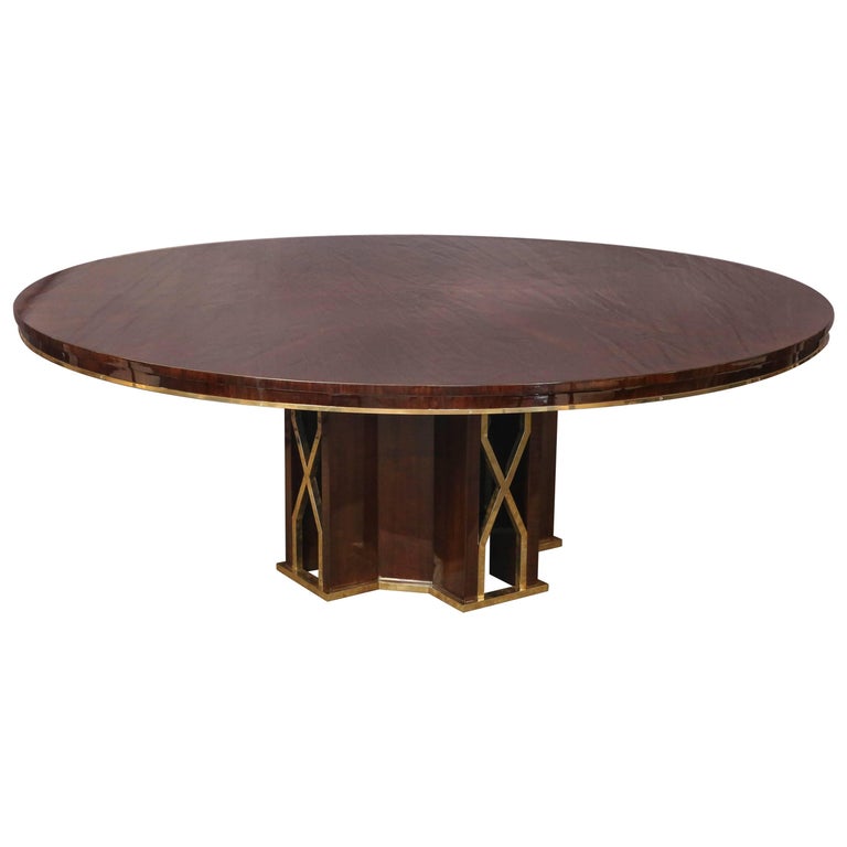Art Deco Round Dining Table from France