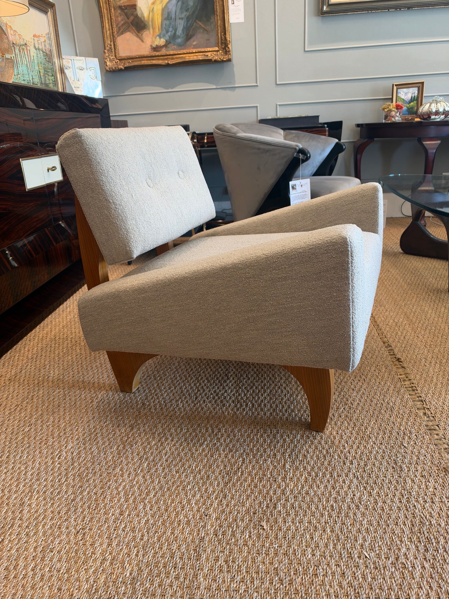 Mid-Century Italian Armchair in Walnut