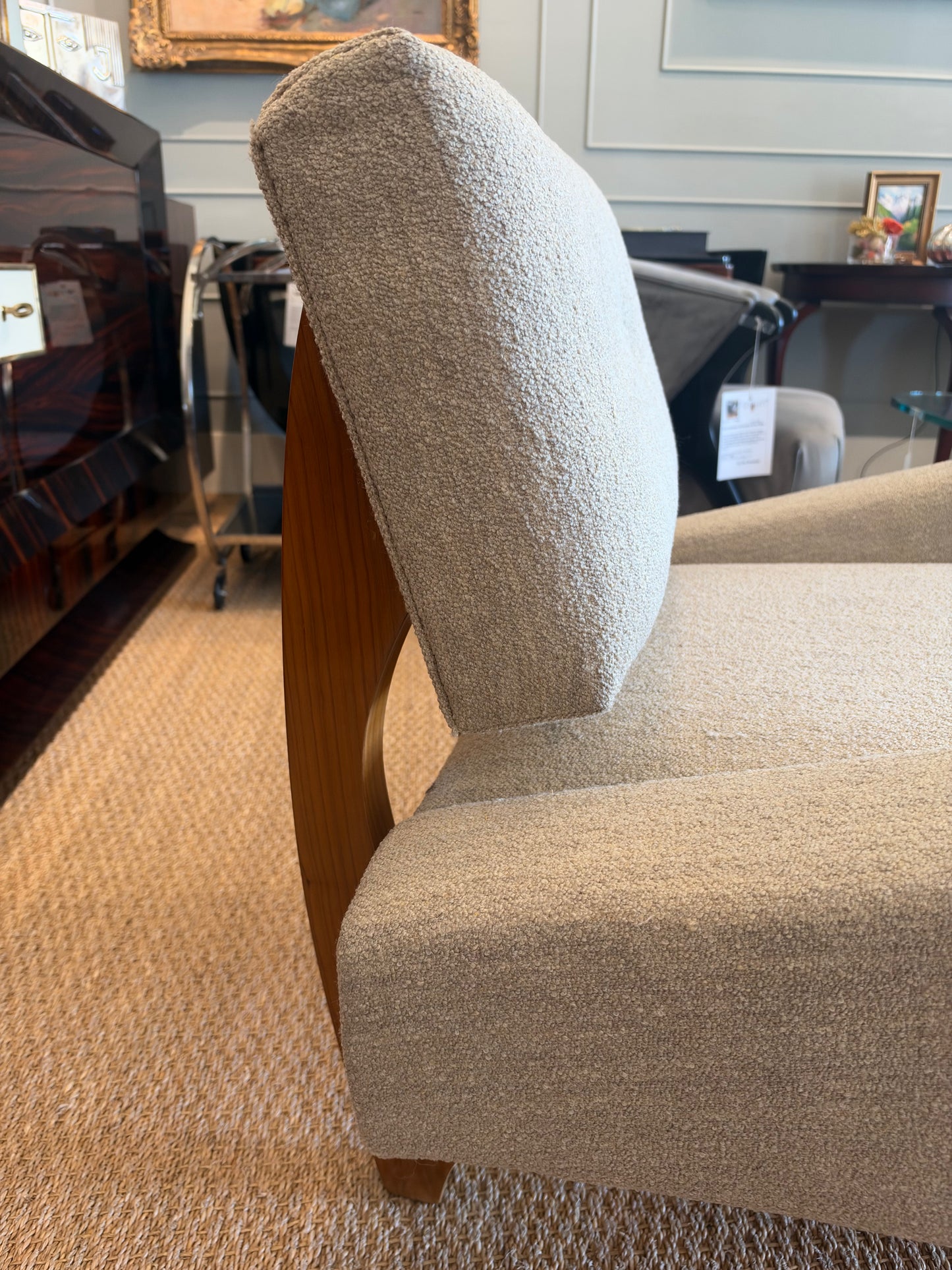 Mid-Century Italian Armchair in Walnut