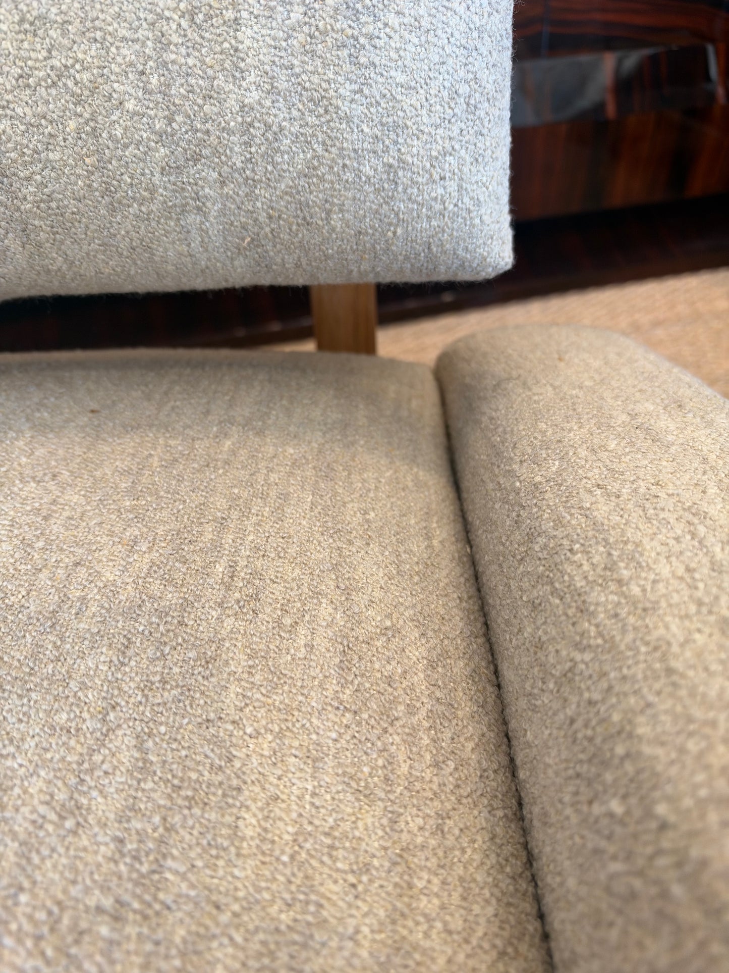 Mid-Century Italian Armchair in Walnut