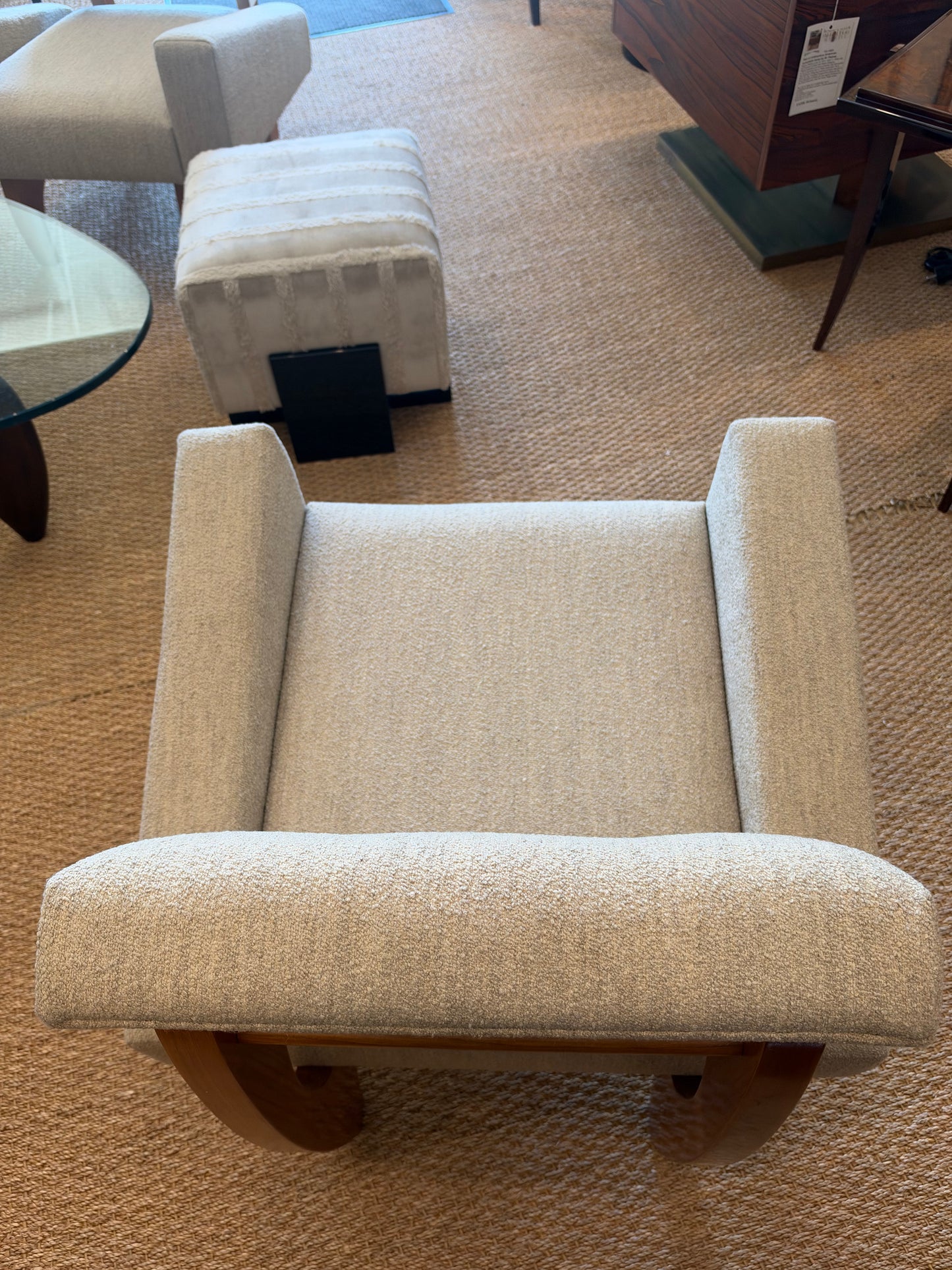 Mid-Century Italian Armchair in Walnut