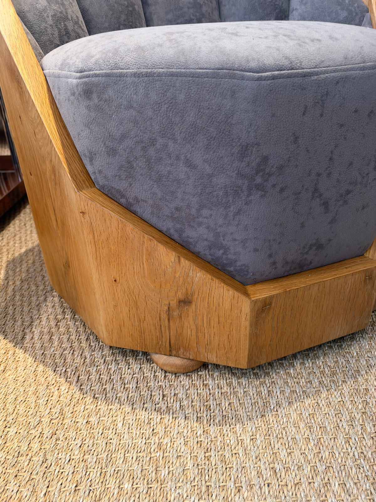 Art Deco German Chair in Walnut