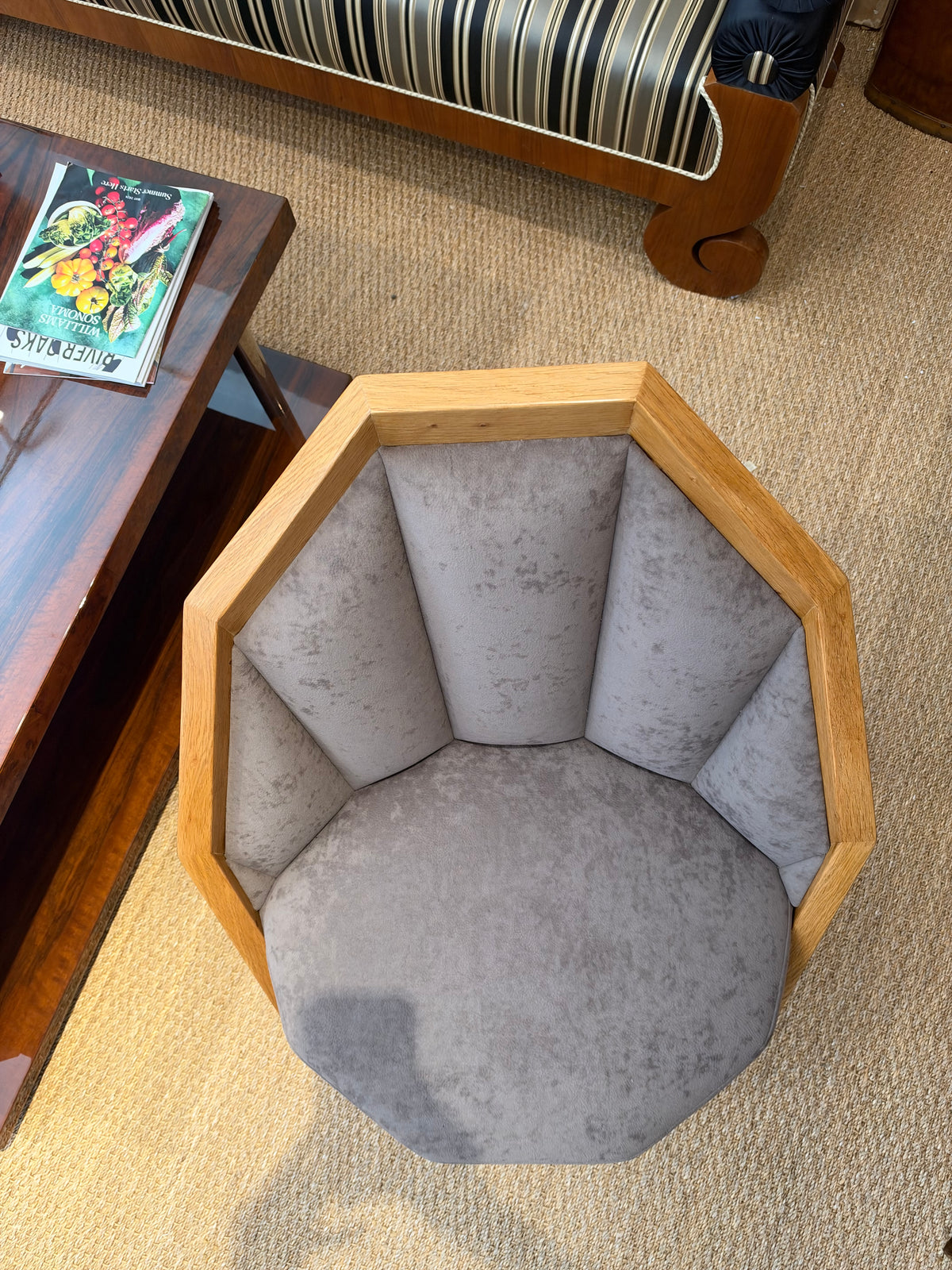 Art Deco German Chair in Walnut