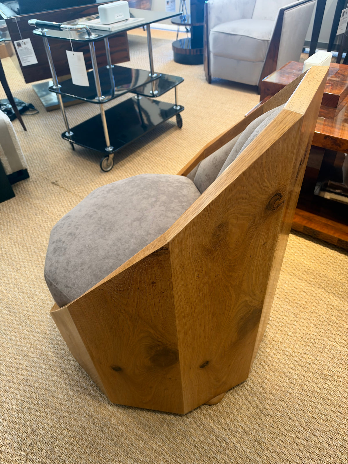 Art Deco German Chair in Walnut