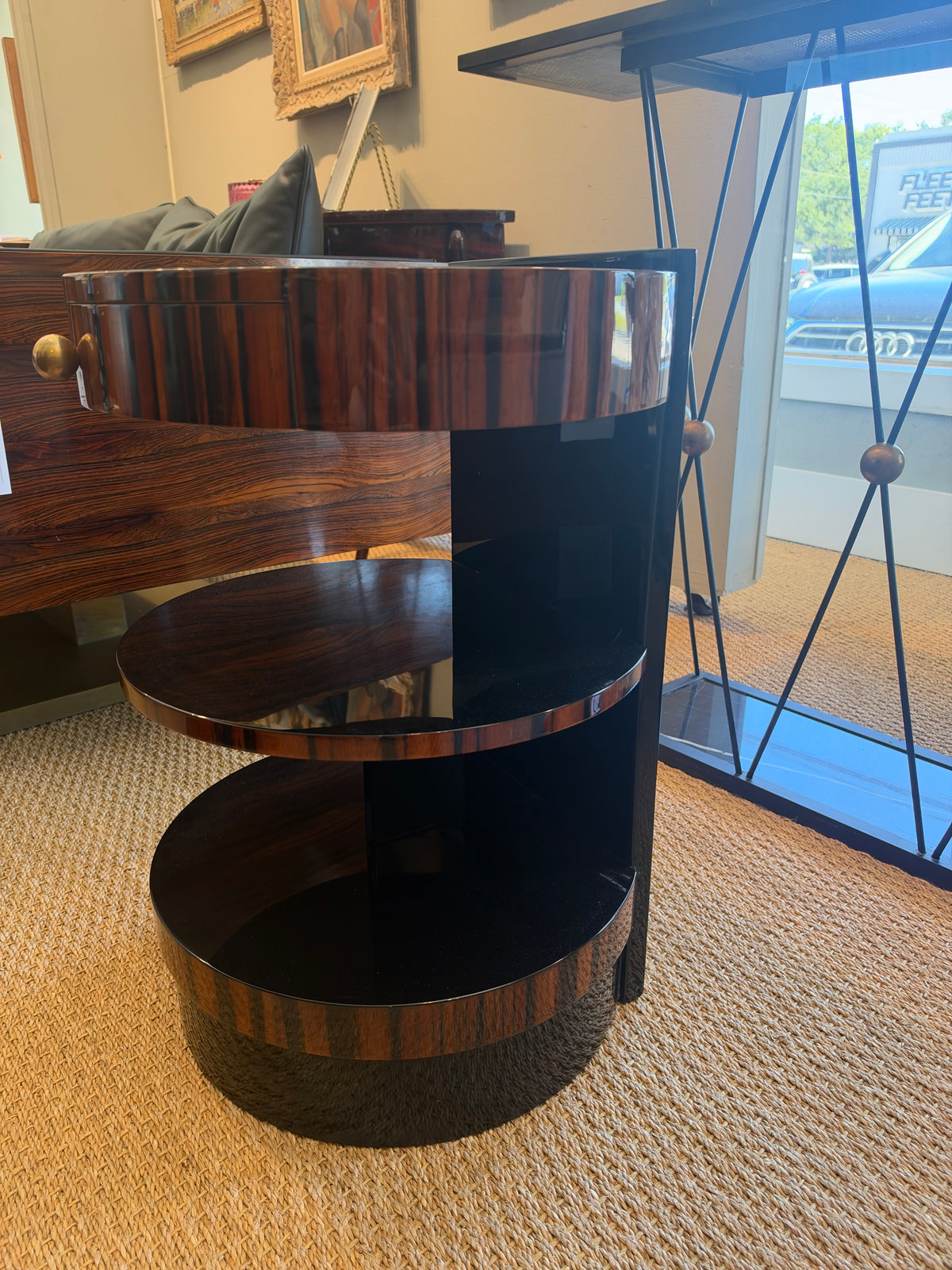 Art Deco French Macassar Side Table