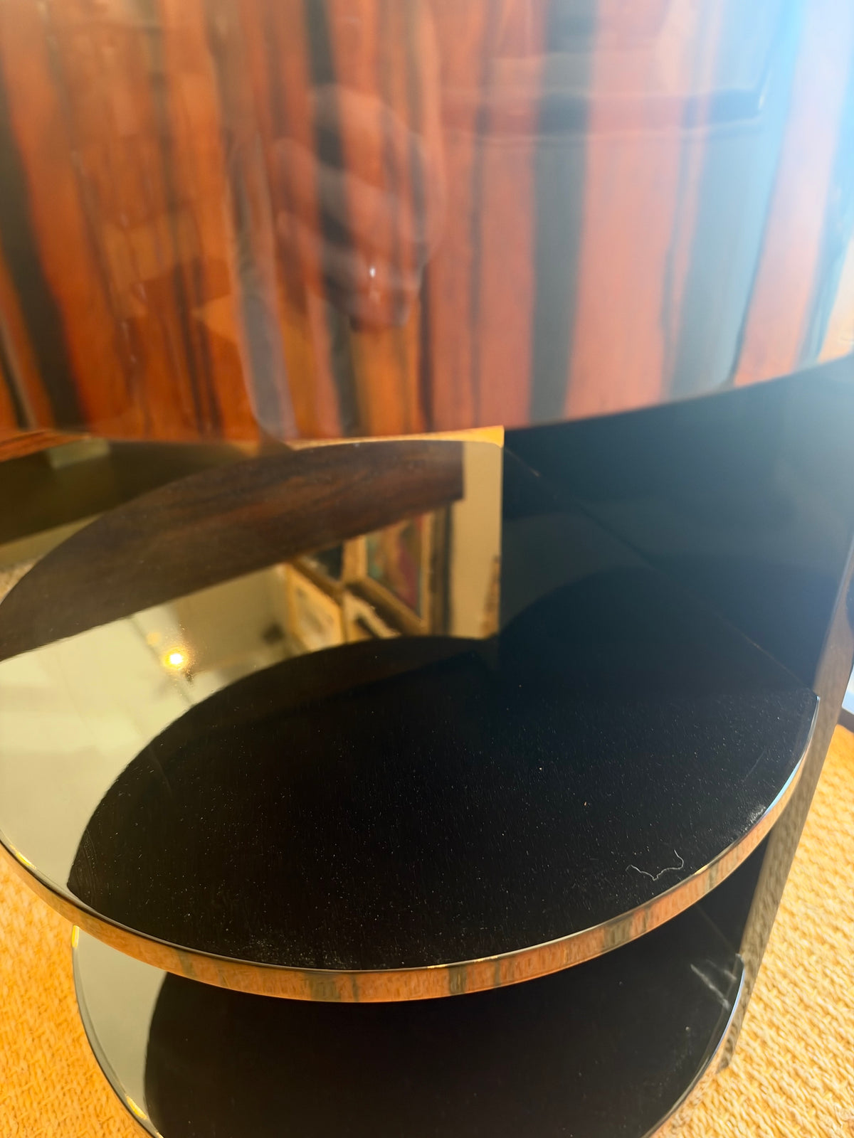 Art Deco French Macassar Side Table