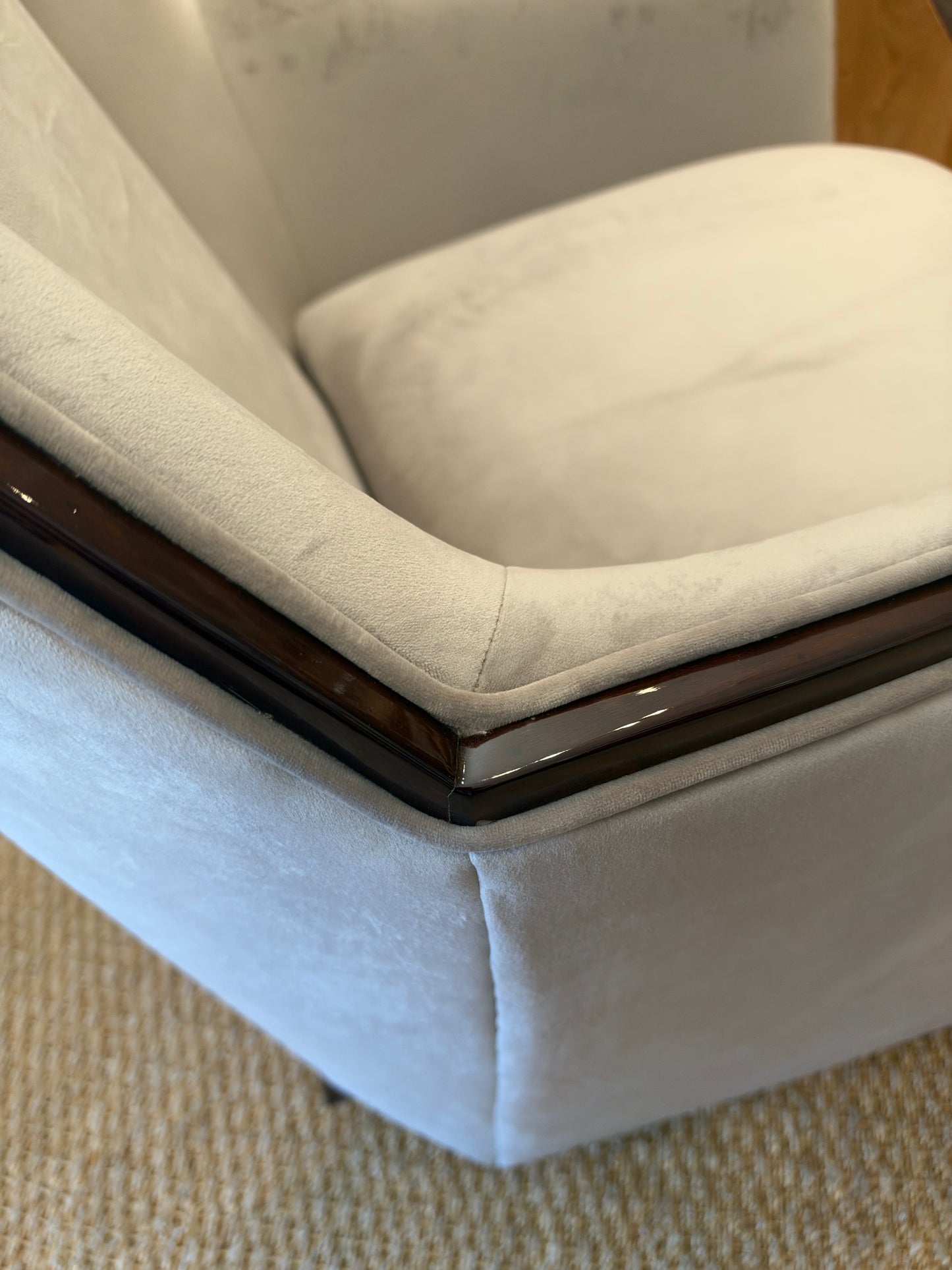 Art Deco Armchair in Walnut