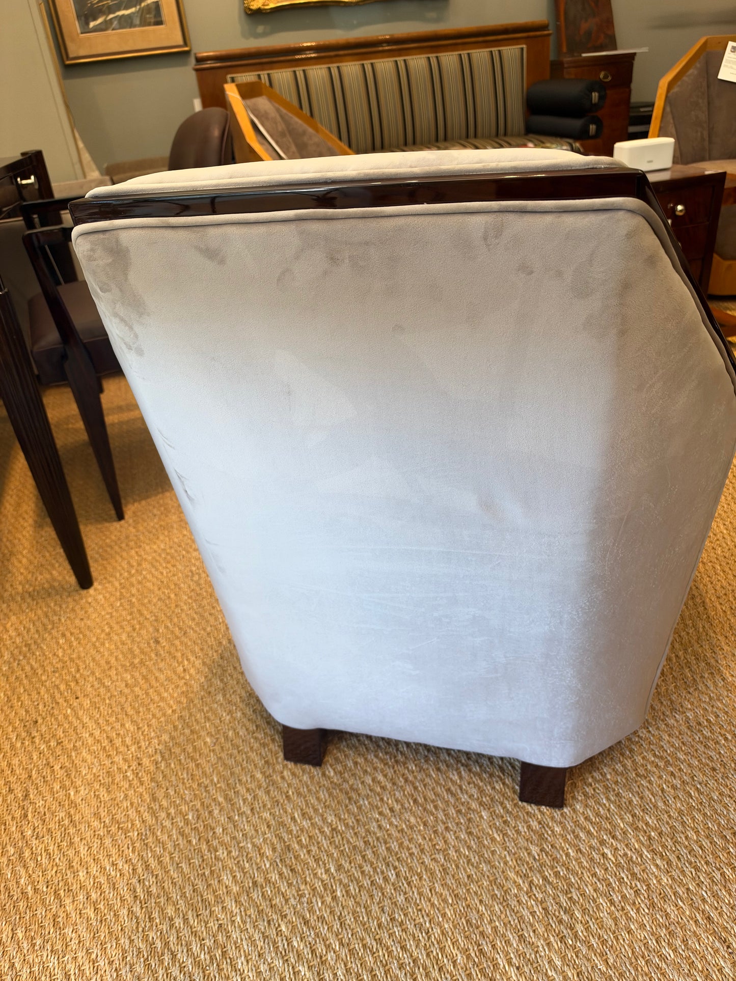 Art Deco Armchair in Walnut