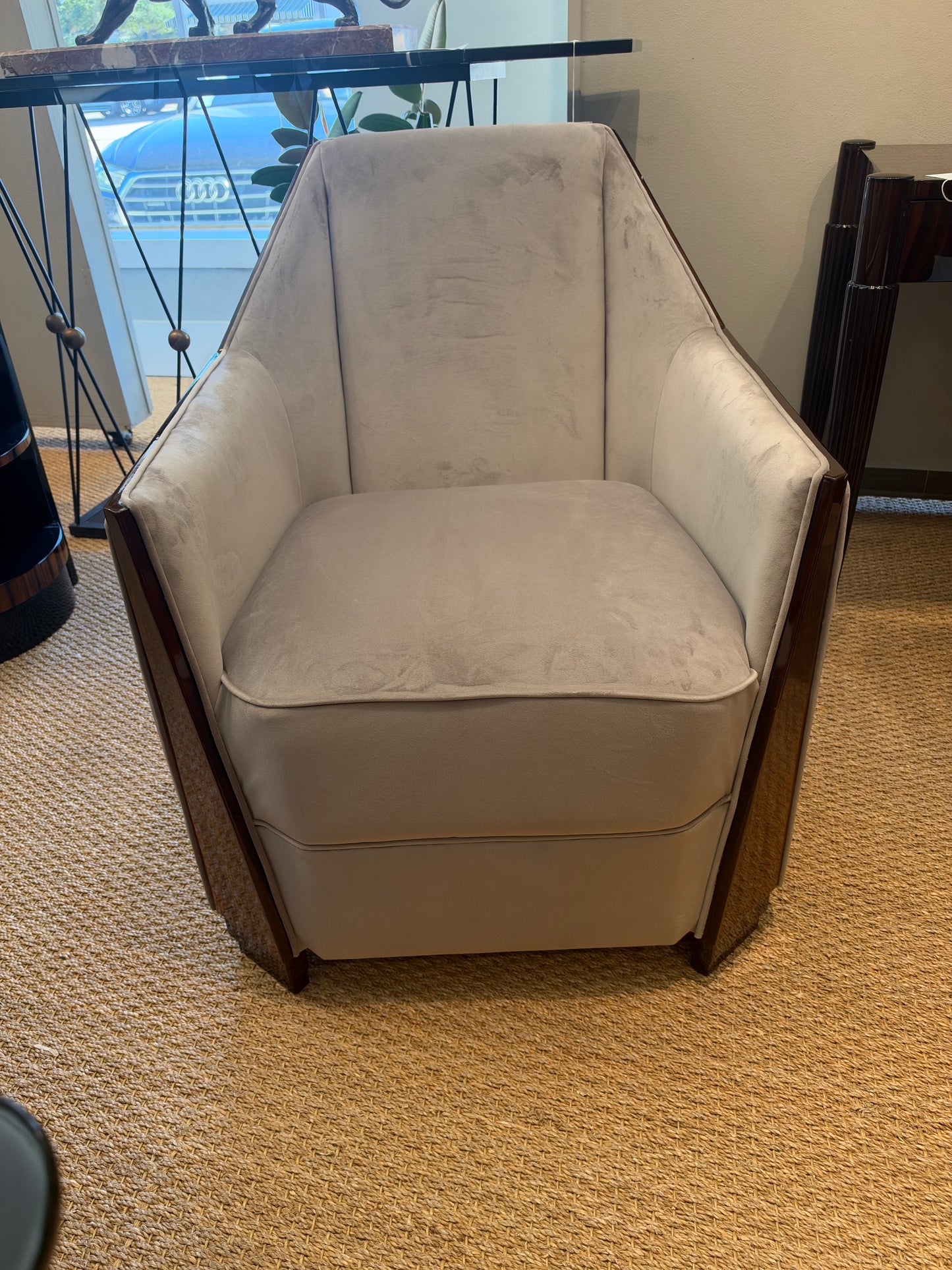 Art Deco Armchair in Walnut