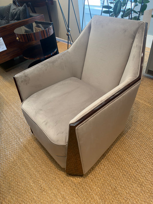 Art Deco Armchair in Walnut