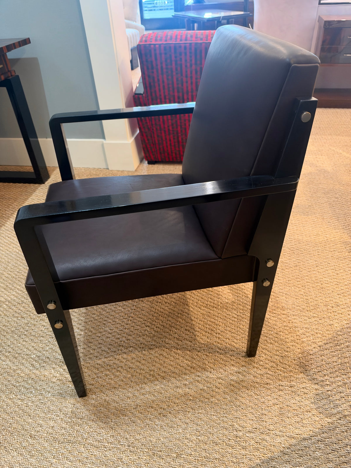 Art Deco French Office/ Desk Chair in Walnut