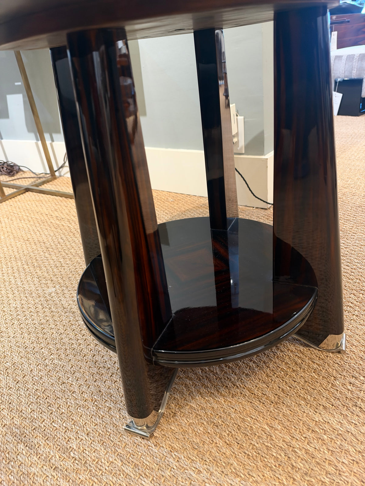Art Deco Side Table in Macassar