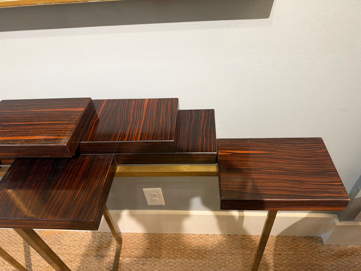 Mid-century Hungarian Console in Macassar