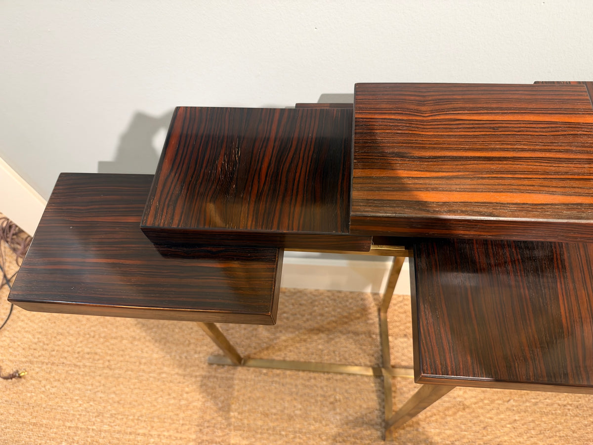 Mid-century Hungarian Console in Macassar