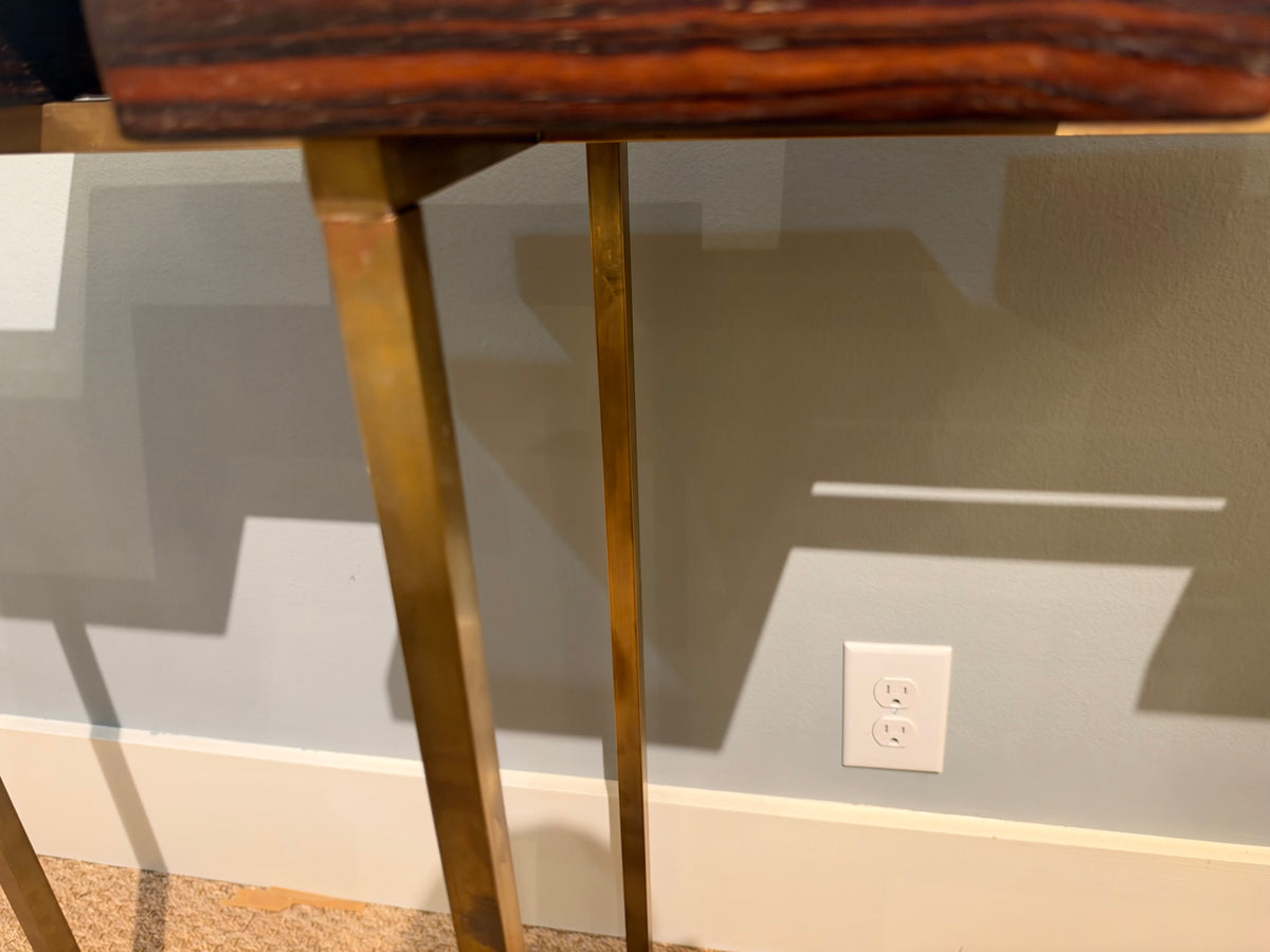 Mid-century Hungarian Console in Macassar
