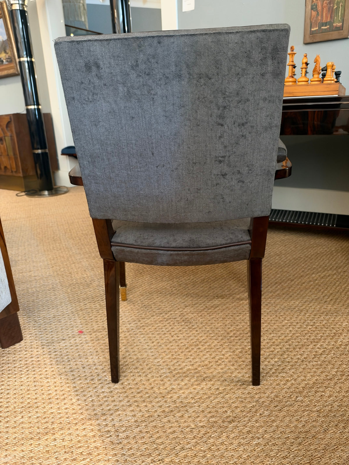 Art Deco French Arm Chair in Walnut