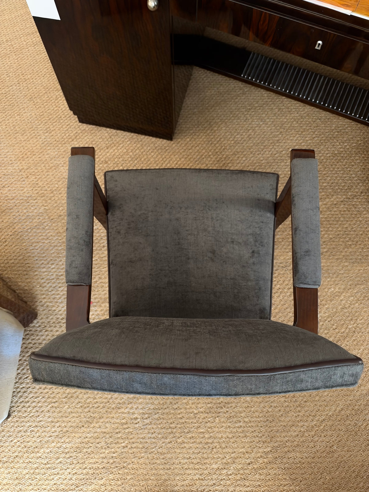 Art Deco French Arm Chair in Walnut