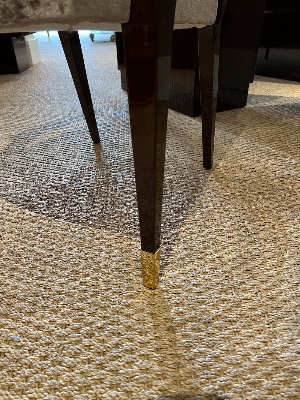 Art Deco French Desk Chair in Walnut