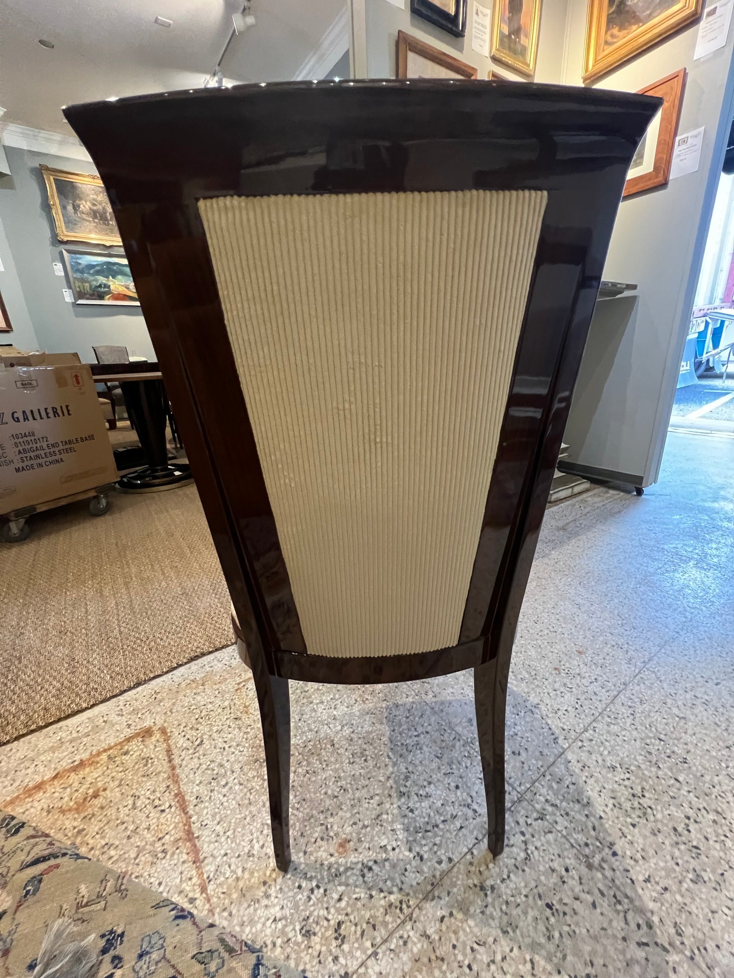 Art Deco French Dining Chair in Walnut