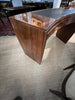 Art Deco German Curved Desk in Walnut