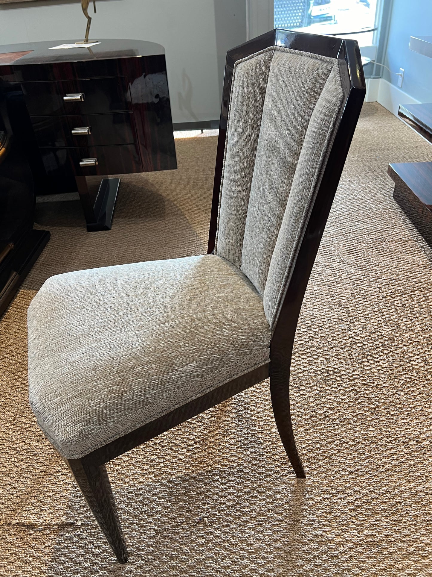 Art Deco French Dining Room Chair in Walnut