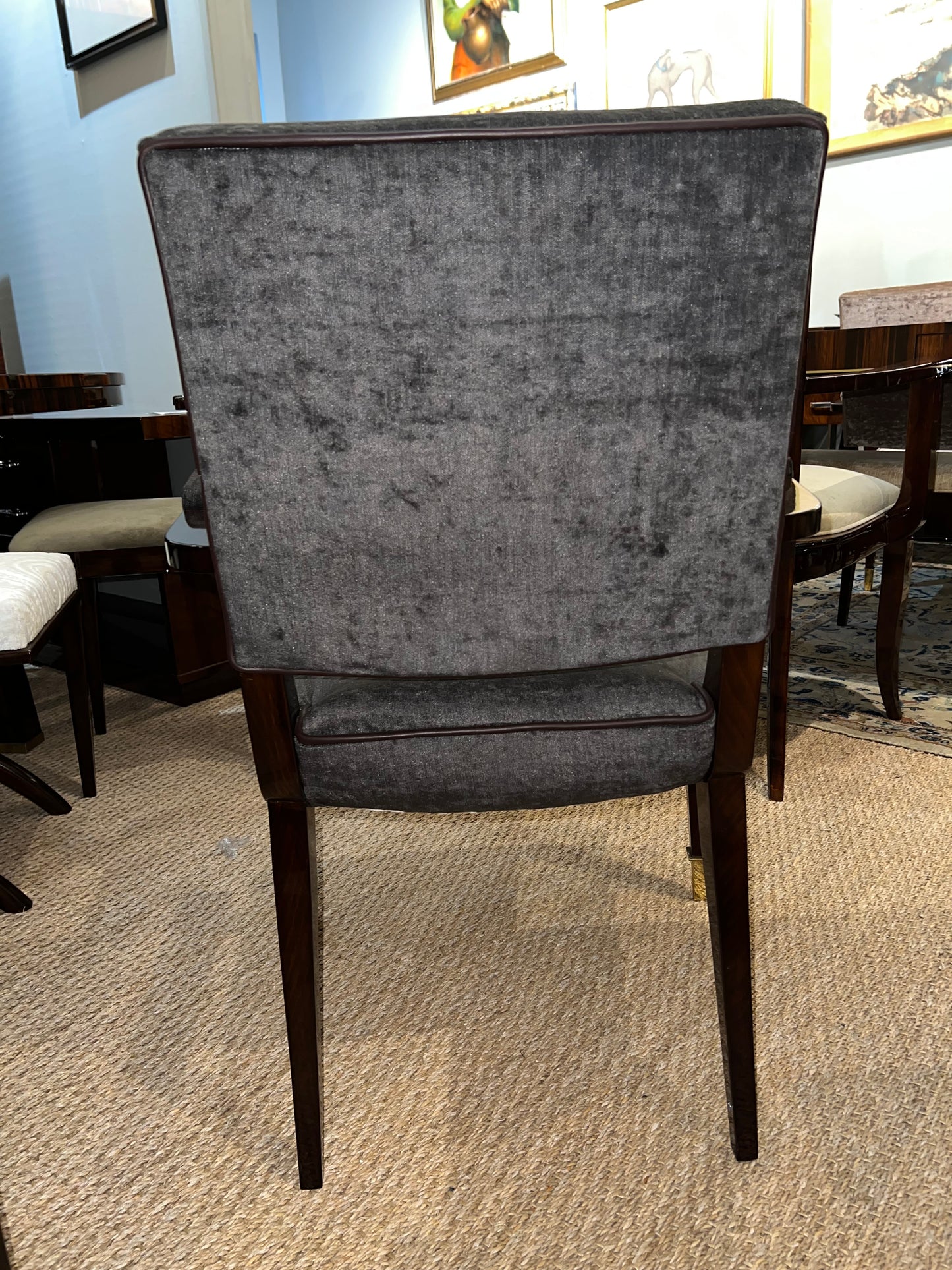 Art Deco French Arm Chair in Walnut