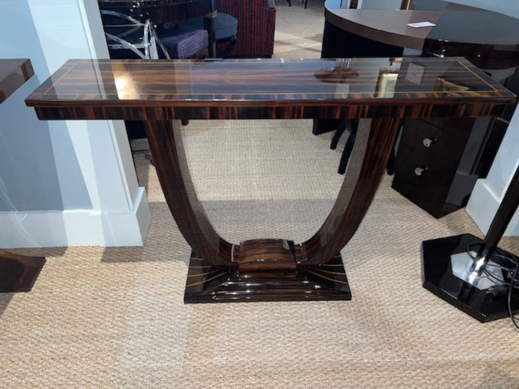 Art Deco French Console in Macassar