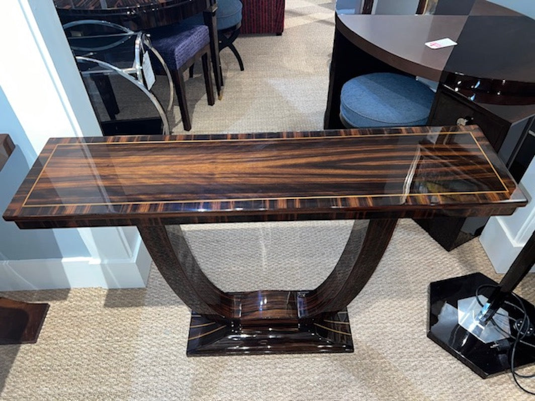 Art Deco French Console in Macassar