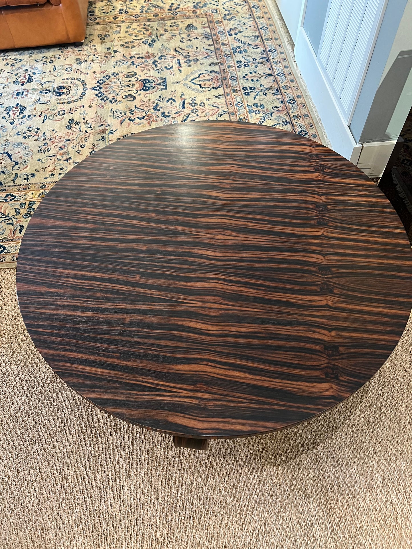 Art Deco French Coffee Table in Macassar