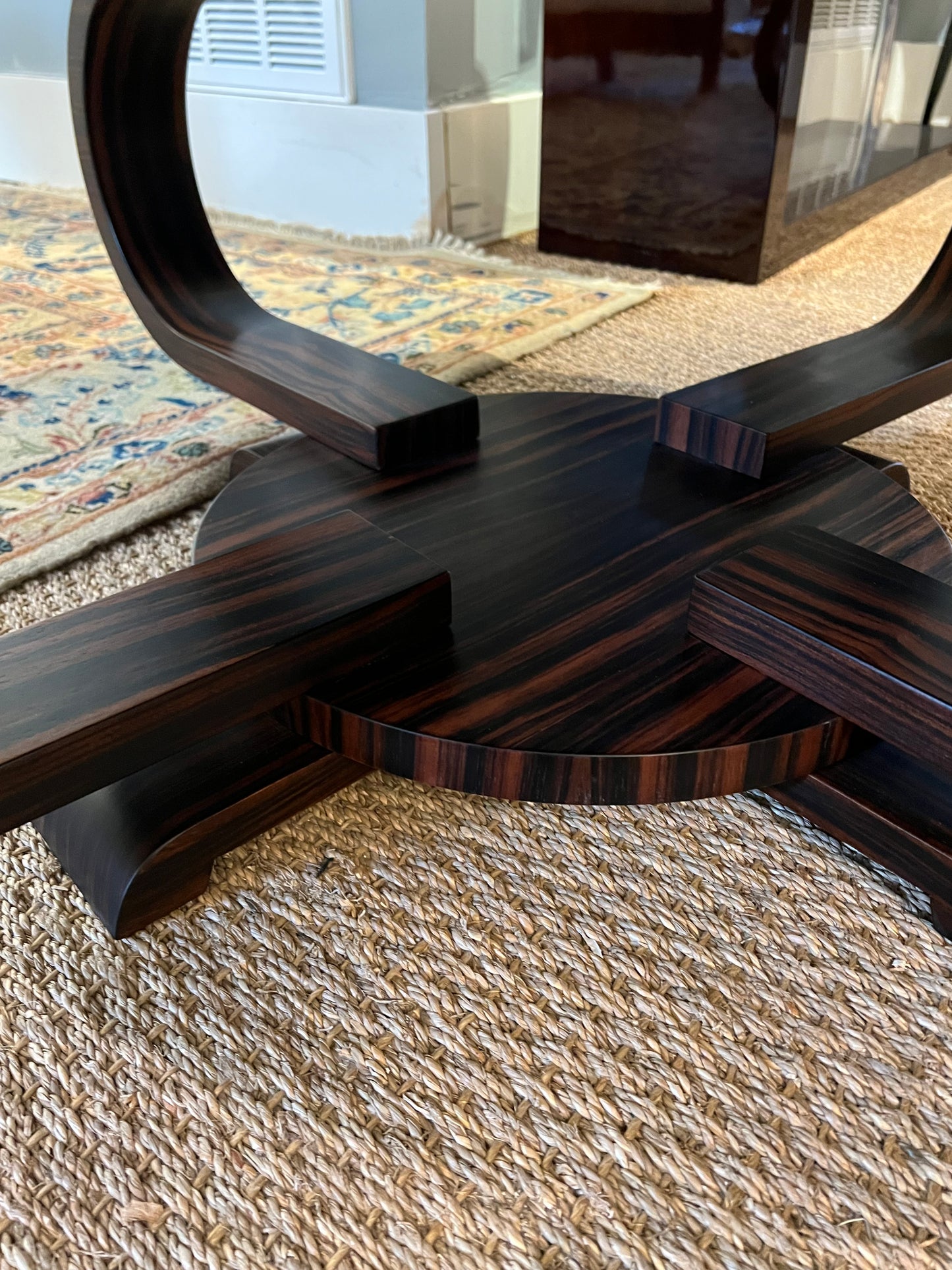 Art Deco French Coffee Table in Macassar