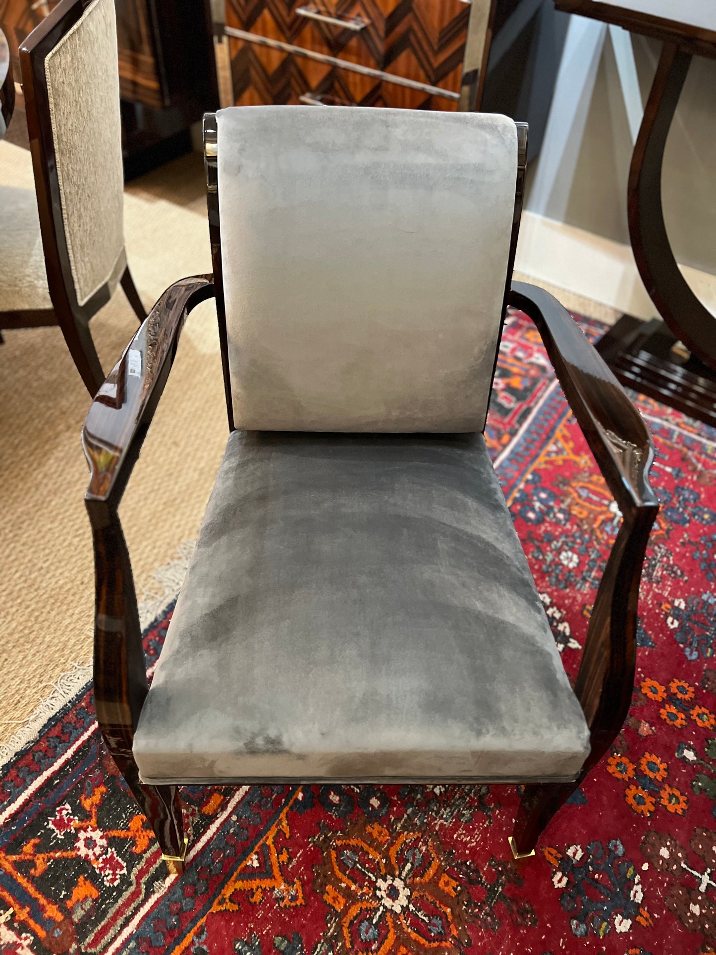 Set of 6 Art Deco French Dining Chairs