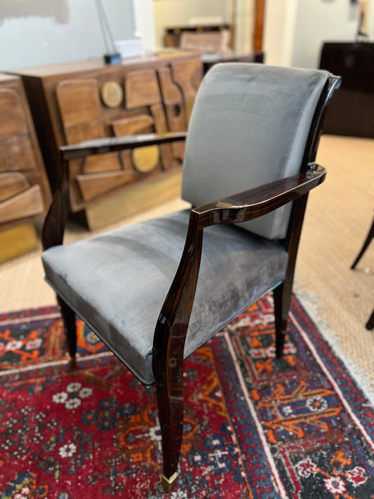 Set of 6 Art Deco French Dining Chairs