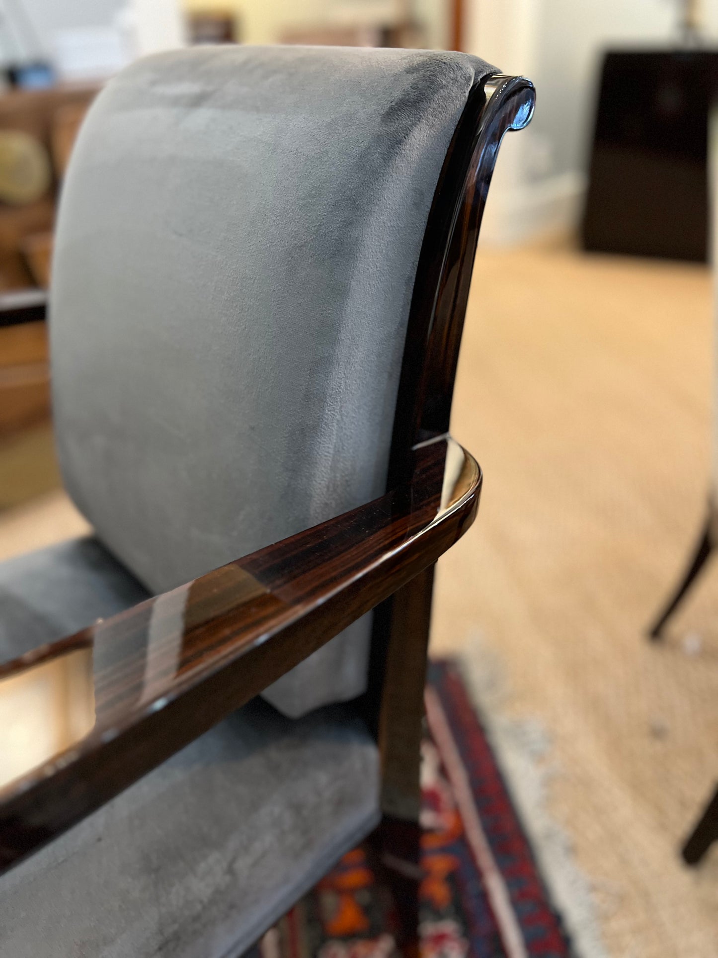 Set of 6 Art Deco French Dining Chairs