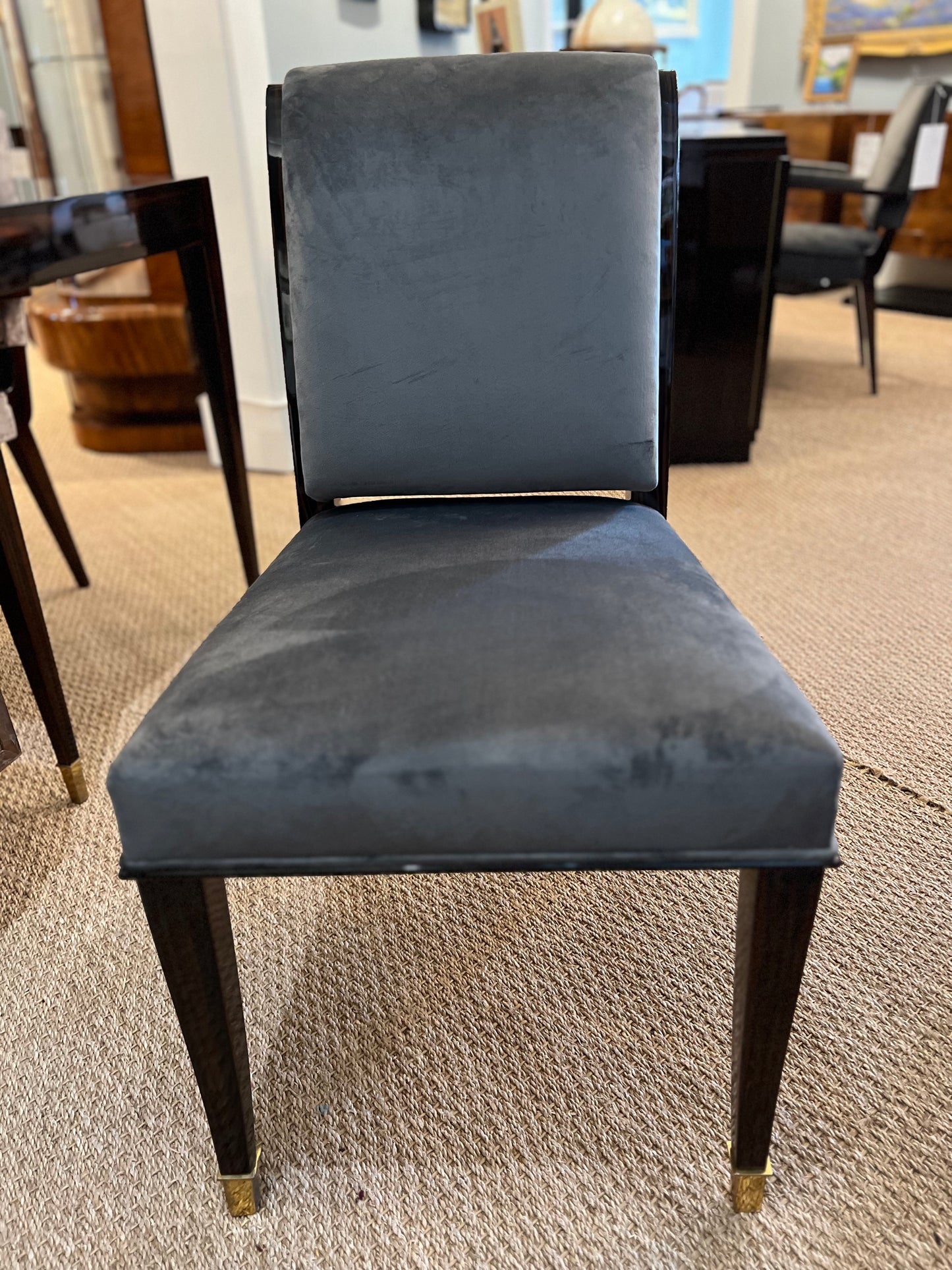 Set of 6 Art Deco French Dining Chairs