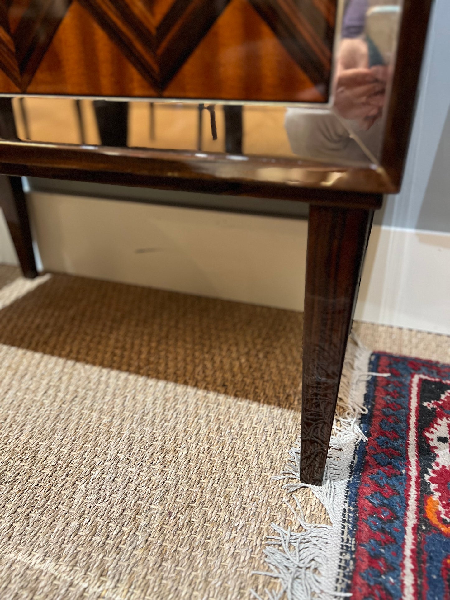 French Art Deco Chest of Drawers in Palisander and Mahogany