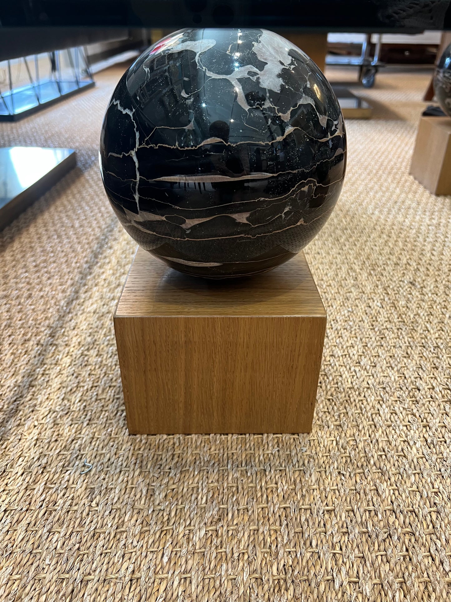 French Glass and Marble Coffee Table