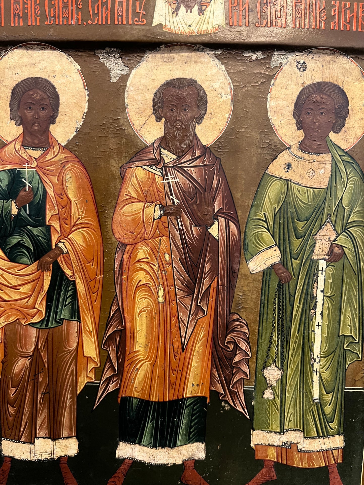 Russian Icon of Three Saints