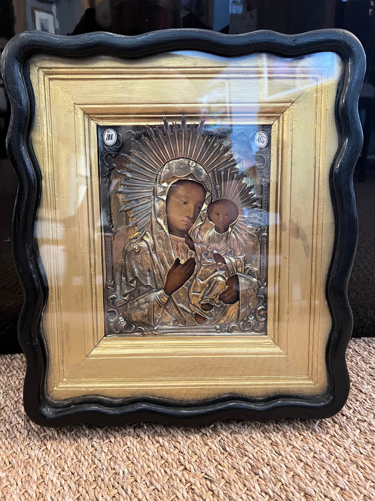 Russian Icon of Pokrov Mother of God