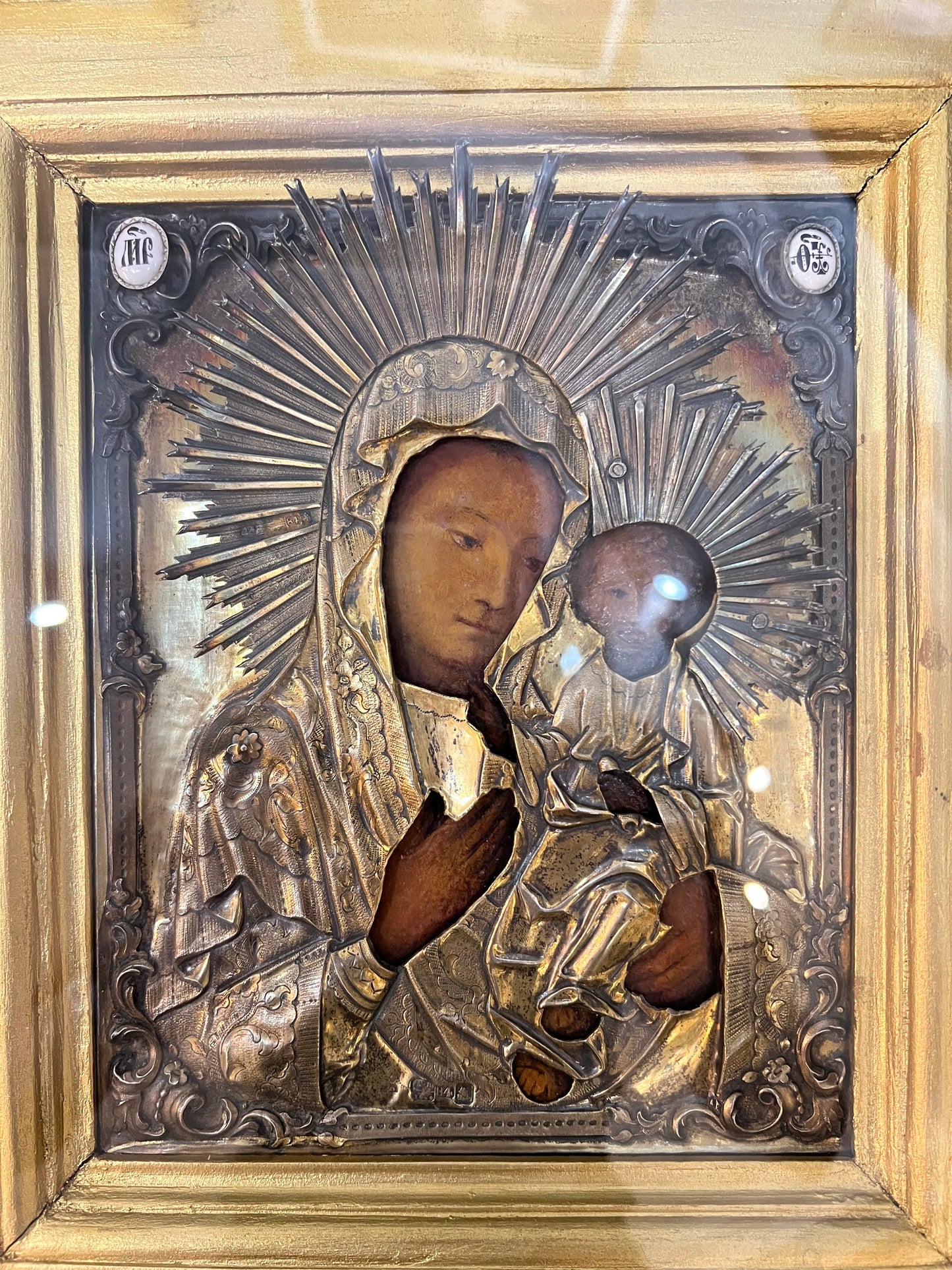 Russian Icon of Pokrov Mother of God